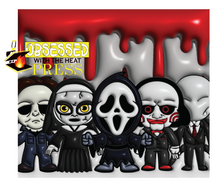 Load image into Gallery viewer, 5 characters | 3d | Halloween | Ready to Press Sublimation Design | Sublimation Transfer | Obsessed With The Heat Press ™