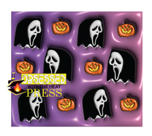 Load image into Gallery viewer, Scream Purple | 3d | Halloween | Ready to Press Sublimation Design | Sublimation Transfer | Obsessed With The Heat Press ™