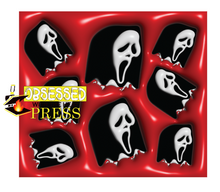 Load image into Gallery viewer, Scream (Red) | 3d | Halloween | Ready to Press Sublimation Design | Sublimation Transfer | Obsessed With The Heat Press ™