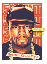 Load image into Gallery viewer, 50 Cent | Hip Hop | Ready to Press Sublimation Design | Sublimation Transfer | Obsessed With The Heat Press ™