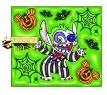 Load image into Gallery viewer, Stitch Beetlejuice | 3d | Halloween | Ready to Press Sublimation Design | Sublimation Transfer | Obsessed With The Heat Press ™