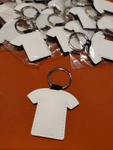 Load image into Gallery viewer, Shirt Shaped Sublimation Keychain | Obsessed With The Heat Press ⢠| Rated 4.9/5.0 Stars
