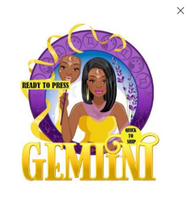 Load image into Gallery viewer, Gemini | Zodiac | Ready to Press Sublimation Design | Sublimation Transfer | Obsessed With The Heat Press ™