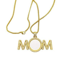 Load image into Gallery viewer, Sublimation MOM Necklace | Obsessed With The Heat Press ™ | Rated 4.9/5.0 Stars
