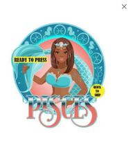 Load image into Gallery viewer, Pisces | Zodiac | Ready to Press Sublimation Design | Sublimation Transfer | Obsessed With The Heat Press ™