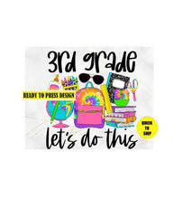Load image into Gallery viewer, 3rd Grade | Ready to Press Sublimation Design | Sublimation Transfer | Obsessed With The Heat Press ™