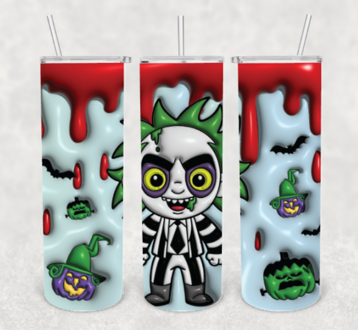 Beetlejuice | 3d | Halloween | Ready to Press Sublimation Design | Sublimation Transfer | Obsessed With The Heat Press ™