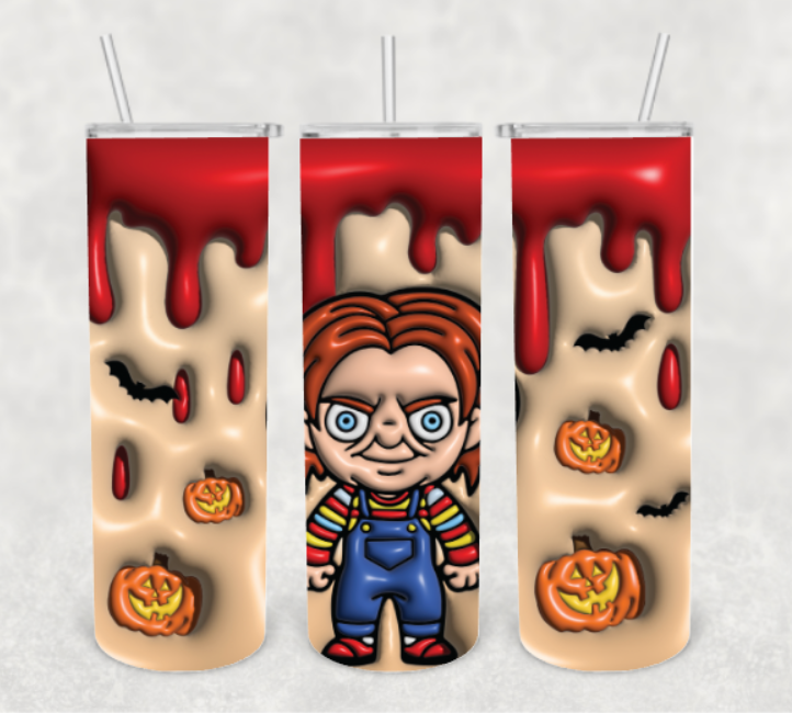Chucky | 3d | Halloween | Ready to Press Sublimation Design | Sublimation Transfer | Obsessed With The Heat Press ™