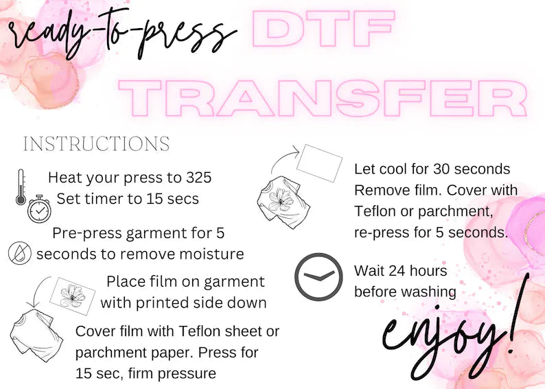 DTF Transfer | Ready to Press DTF Design | Direct To Film Transfer | Obsessed With The Heat Press ™