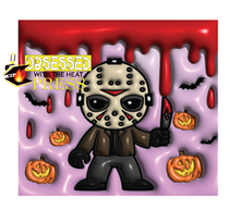 Load image into Gallery viewer, Jason | 3d | Halloween | Ready to Press Sublimation Design | Sublimation Transfer | Obsessed With The Heat Press ™
