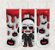 Load image into Gallery viewer, Saw | 3d | Halloween | Ready to Press Sublimation Design | Sublimation Transfer | Obsessed With The Heat Press ™
