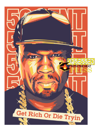 50 Cent | Hip Hop | Ready to Press Sublimation Design | Sublimation Transfer | Obsessed With The Heat Press ™