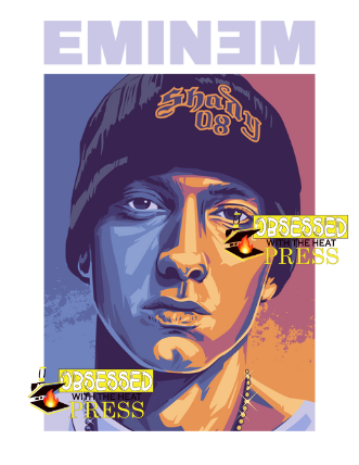 Eminem | Hip Hop | Ready to Press Sublimation Design | Sublimation Tra ...