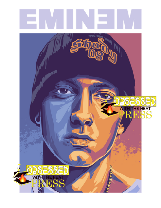 Eminem | Hip Hop | Ready to Press Sublimation Design | Sublimation Transfer | Obsessed With The Heat Press ™
