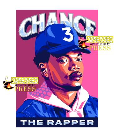 Chance The Rapper | Hip Hop | Ready to Press Sublimation Design | Sublimation Transfer | Obsessed With The Heat Press ™