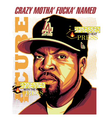 Ice Cube | Hip Hop | Ready to Press Sublimation Design | Sublimation Transfer | Obsessed With The Heat Press ™