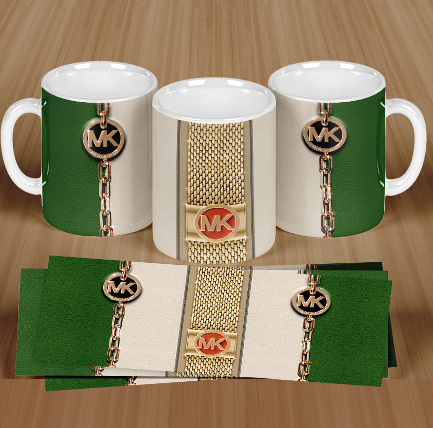 MK Coffee Mug (Green) | Ready to Press Sublimation Design | Sublimation Transfer | Obsessed With The Heat Press ™