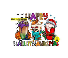 Load image into Gallery viewer, Happy HalloThanksMas | Ready to Press Sublimation Design | Sublimation Transfer | Obsessed With The Heat Press ™

