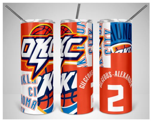 OKC Thunder | Ready to Press Sublimation Design | Sublimation Transfer | Obsessed With The Heat Press ™