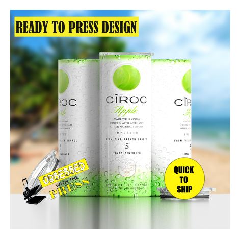 Ciroc Apple | Ready to Press Sublimation Design | Sublimation Transfer | Obsessed With The Heat Press ™