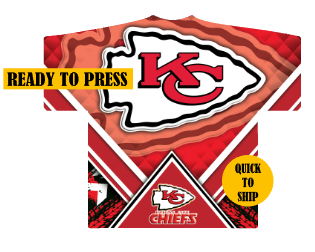 Chiefs (All Over Transfer Sheet) | Sublimation | We Print You Press | Ready To Press Sheet