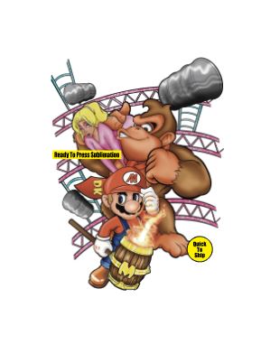 Donkey Kong | Game Time | Ready to Press Sublimation Design | Sublimation Transfer | Obsessed With The Heat Press ™