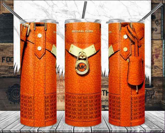 Luxury Design (Orange) | Ready to Press Sublimation Tumbler Design | Sublimation Transfer | Obsessed With The Heat Press ™