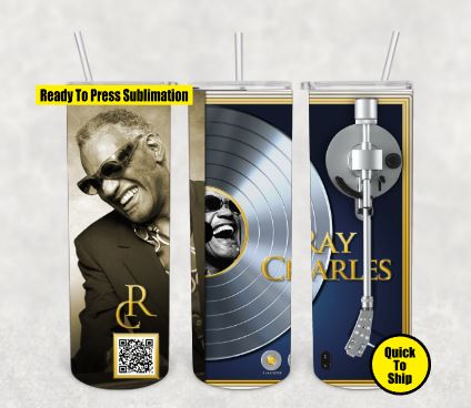 Ray Charles | Ready to Press Sublimation Design | Sublimation Transfer | Obsessed With The Heat Press ™