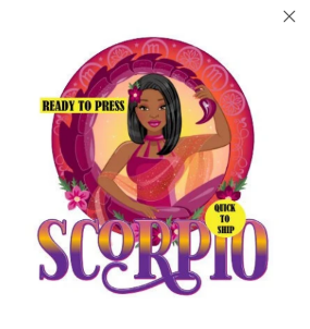 Scorpio | Zodiac | Ready to Press Sublimation Design | Sublimation Transfer | Obsessed With The Heat Press ™