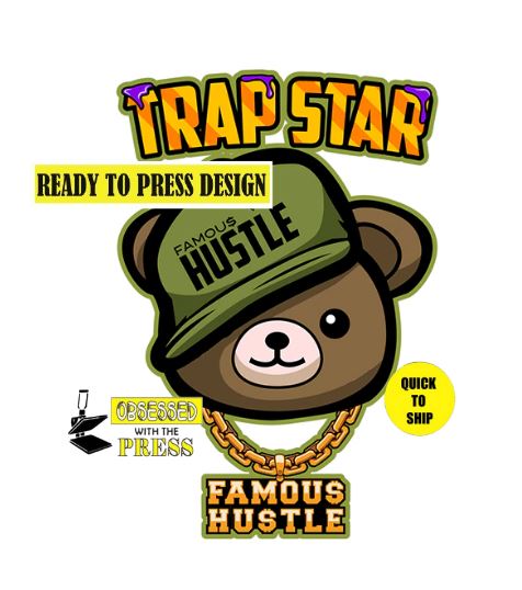 Trap Star | Ready to Press Sublimation Design | Sublimation Transfer | Obsessed With The Heat Press ™