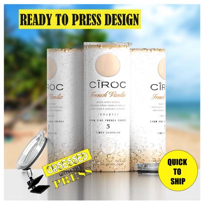 Ciroc French Vanilla | Ready to Press Sublimation Design | Sublimation Transfer | Obsessed With The Heat Press ™
