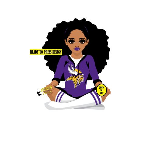 Vikings Girl NFL | Ready to Press Sublimation Design | Sublimation Transfer | Obsessed With The Heat Press ™
