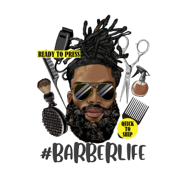 Barber Life | Ready to Press Sublimation Design | Sublimation Transfer | Obsessed With The Heat Press ™
