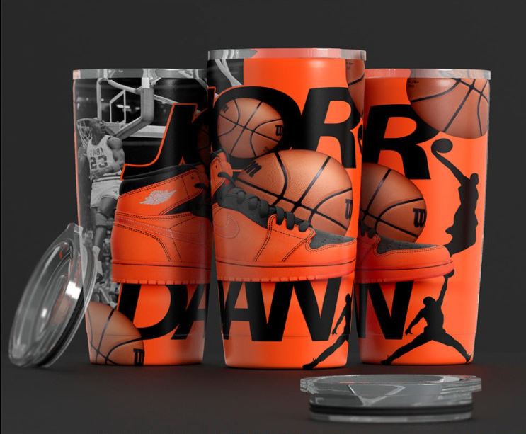 Jordan Tumbler | Ready to Press Sublimation Design | Sublimation Transfer | Obsessed With The Heat Press ™