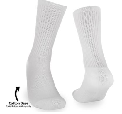 Polyester Sublimation Socks Blank | Obsessed With The Heat Press ™