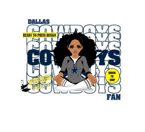 Cowboys Girl NFL 2 | Ready to Press Sublimation Design | Sublimation Transfer | Obsessed With The Heat Press ™