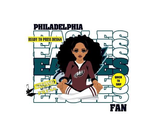 Eagles Girl NFL 2 | Ready to Press Sublimation Design | Sublimation Transfer | Obsessed With The Heat Press ™