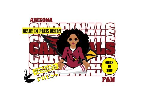 Cardinals Girl NFL | Ready to Press Sublimation Design | Sublimation Transfer | Obsessed With The Heat Press ™