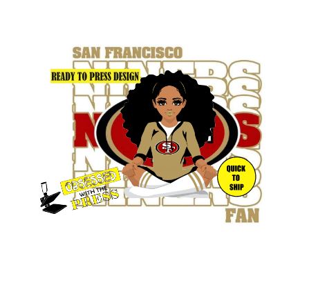 49ers Girl NFL 2 | Ready to Press Sublimation Design | Sublimation Transfer | Obsessed With The Heat Press ™