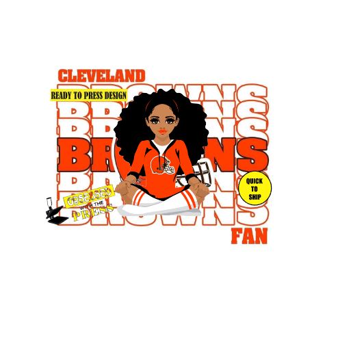 Browns Girl NFL 2 | Ready to Press Sublimation Design | Sublimation Transfer | Obsessed With The Heat Press ™